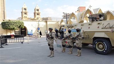 انتشار القوات المسلحة بالمنيا للمشاركة في تأمين الكنائس