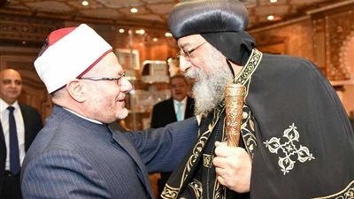 قداسة البابا يستقبل مفتي الجمهورية