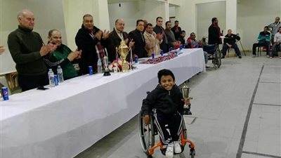 احتفالية لتكريم 27 فائزا ببطولة تنس الطاولة للمعاقين بالقليوبية