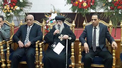 توافد القيادات الشعبية والتنفيذية على مطرانية البحيرة للتهنئة بعيد الميلاد