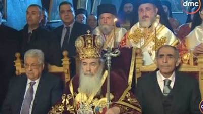 أبو مازن يشارك في قداس كنيسة المهد ببيت لحم احتفالا بعيد الميلاد (فيديو)