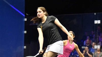 ميار هانى تخرج من الدور الأول لبطولة السعودية للاسكواش