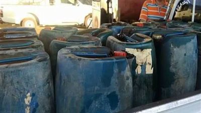 ضبط 1000 لتر سولار و61 جوال سماد و4 أطنان نخالة ببني سويف