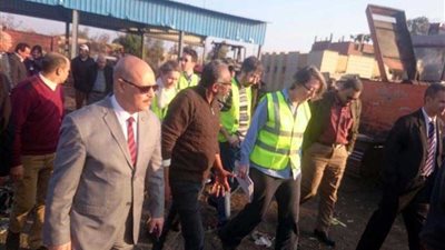 وفد من الاتحاد الأوربى يتفقد مصرف كتشنر بالمحلة (صور)