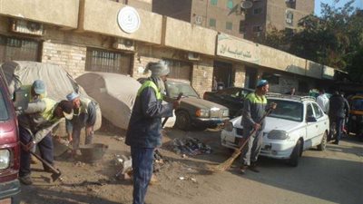حملات نظافه بشوارع الوراق وشمال الجيزة