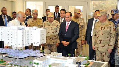 السيسي يفتتح إنشاءات رفع كفاءت المجمع الطبي بالمعادي خدمة للمرضى