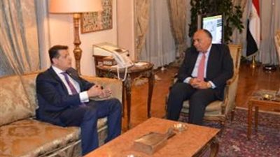 طارق رضوان يلتقي سامح شكري وزير الخارجية لبحث التعاون المشترك