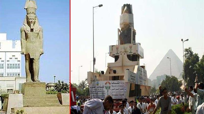 نقل تمثال رمسيس لبهو