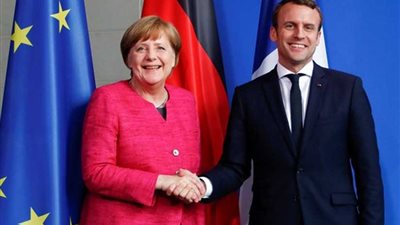 ماكرون يستقبل ميركل بعد غدٍ بقصر الإليزيه لبحث مستقبل أوروبا