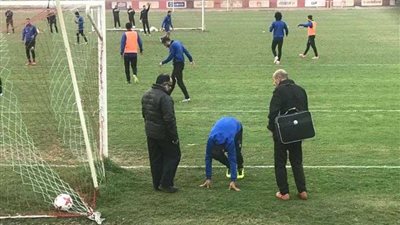 إصابة وليد سليمان فى مران الأهلي (صور)