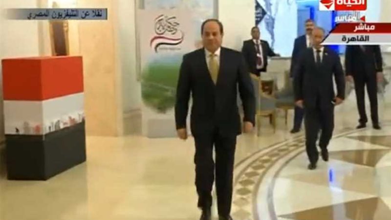 شاهد..لحظة وصول الرئيس