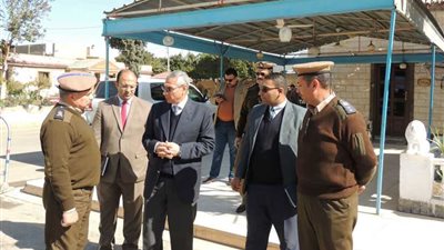 مدير أمن المنيا يتفقد قوات الأمن ومركز تدريب المجندين