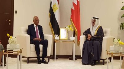 رئيس البرلمان يلتقي رئيس مجلس النواب بمملكة البحرين