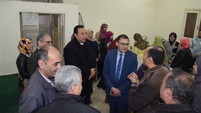 جامعة المنوفية تنظم قافلة طبية بقرية 