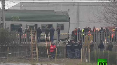 مصرع 3 أشخاص في حادث قطار بإيطاليا (فيديو)