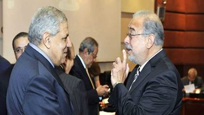 محلب يطمئن على رئيس الوزراء