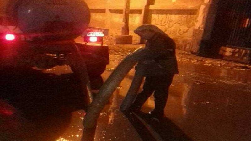 إصلاح عطل بالصرف