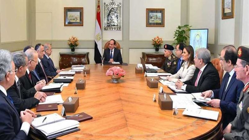 السيسي يجتمع مع رئيس