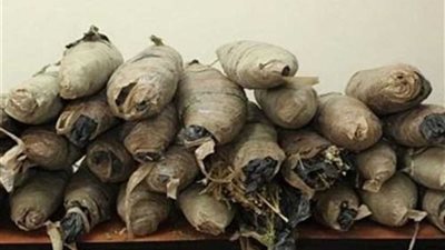 مكافحة المخدرات تضبط 6 قطع أسلحة و 50 كيلو بانجو