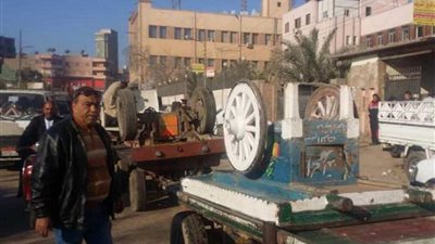 إزالة 76 مخالفة إشغالات بالغربية (صور)