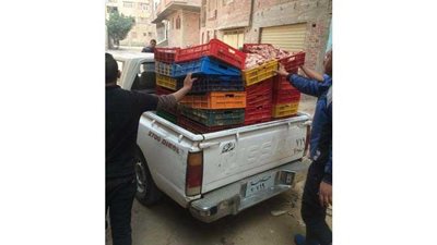 ضبط دواجن فاسدة بمجزر مخالف فى الخانكة (صور)