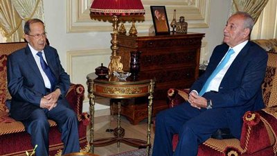 عون وبري يتفقان على عقد اجتماع الثلاثاء المقبل لبحث التهديدات الاسرائيلية