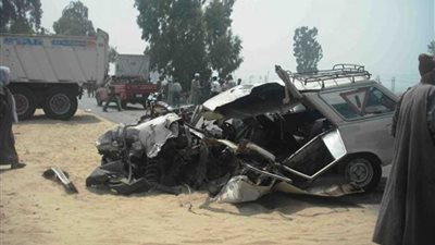مصرع وإصابة 14 في 3 حوادث بالبحيرة