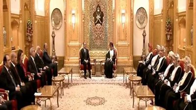 انتهاء مباحثات الرئيس السيسي والسلطان قابوس