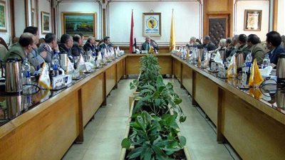 انتظام الدراسة بجامعة المنيا ومجلس عمداء طارئ لمتابعة العملية التعليمية