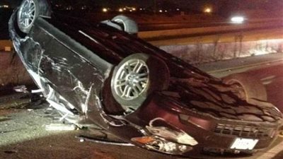 إصابة ضابطين و٤ أفراد في انقلاب سيارة بملوى