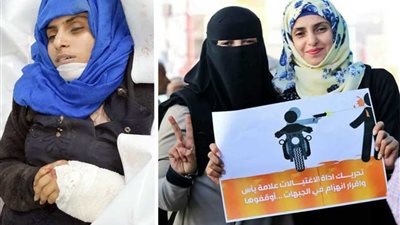 قناص حوثي يقتل حقوقية وإغاثية أثناء عملها شرق تعز(صور)