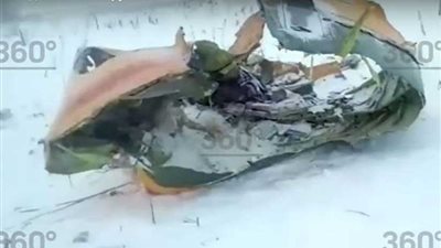 اللقطات الأولى للطائرة الروسية المنكوبة فى موسكو 