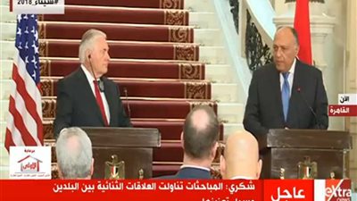 شكري: الحرب ضد الإرهاب على رأس المناقشات مع الوزير الأمريكي (فيديو)