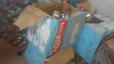 ضبط طن طحينة و376 زجاجة مياه غازية منتهية الصلاحية