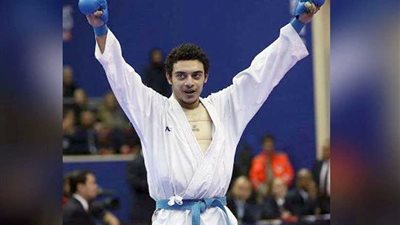 أحمد المصرى يتأهل لنهائي الدوري العالمي للكاراتيه بدبي