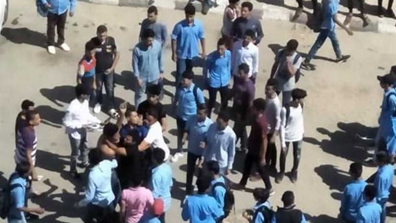 إصابة طالب بجرح قطعي