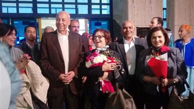 استقبال المناضلة الجزائرية 