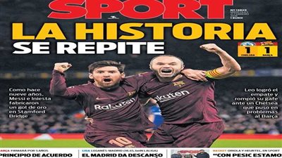 ميسى يتصدر عناوين صحافة العالم لتألقه فى مباراة تشيلسى وبرشلونة