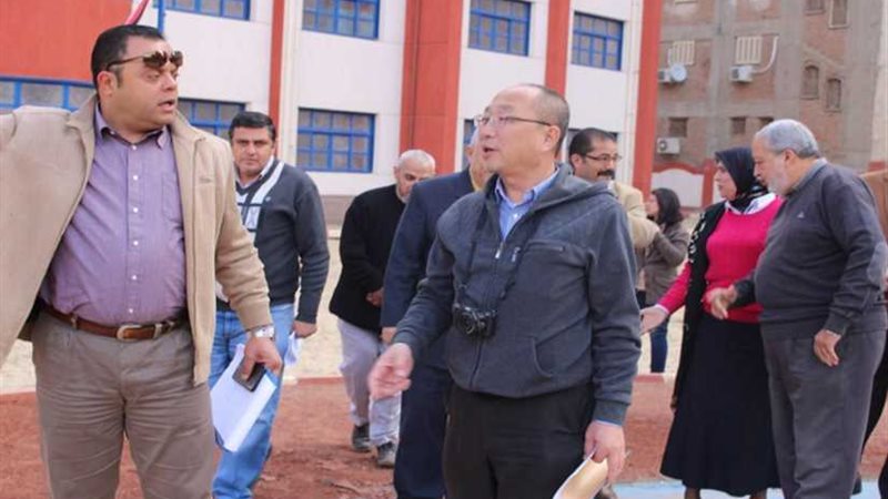 وفد ياباني يتفقد