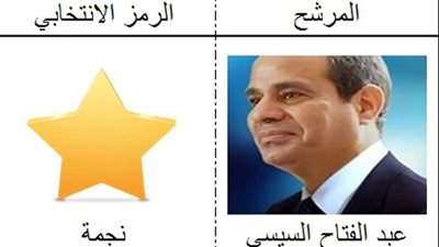 الوطنية للانتخابات: السيسي يختار رمز النجمة وموسى مصطفى الطائرة