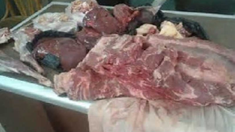 ضبط كميات لحوم ودواجن