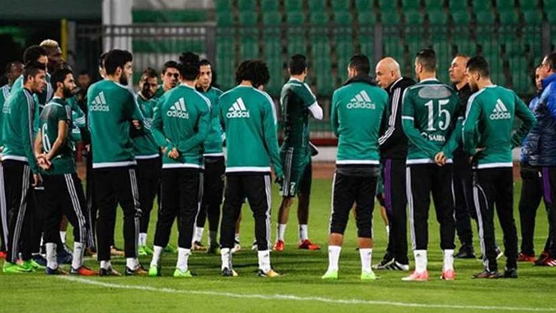 المصري يؤدي مرانه