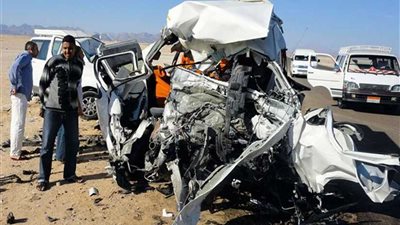 إصابة 10 أشخاص في حادث تصادم بالطريق الزراعي بكفر الدوار