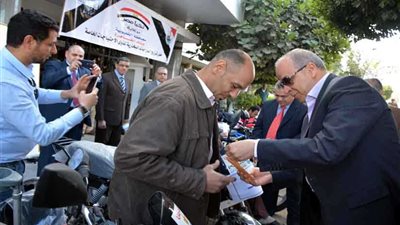 8 دراجات بخارية على ذوي الاحتياجات الخاصة بالقليوبية