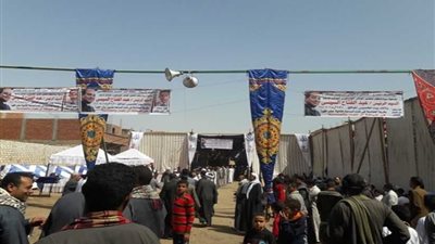 أهالي العتامنة يستقبلون منظمي مؤتمر دعم الرئيس بالمزمار