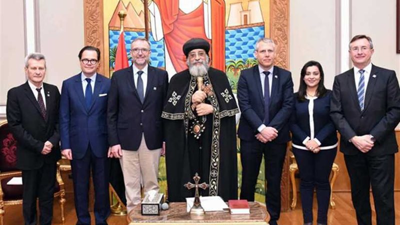 البابا تواضروس يستقبل