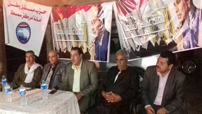 مؤتمر لمستقبل وطن لدعم السيسي بالقصبة