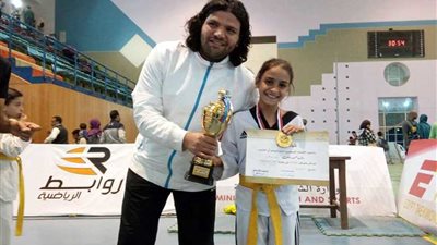 ندى محمد علي تتوج بطلة للجمهورية في التايكوندو