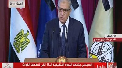 «محلب» يرصد الأهداف ومشروعات ومراحل التنمية في سيناء (فيديو)