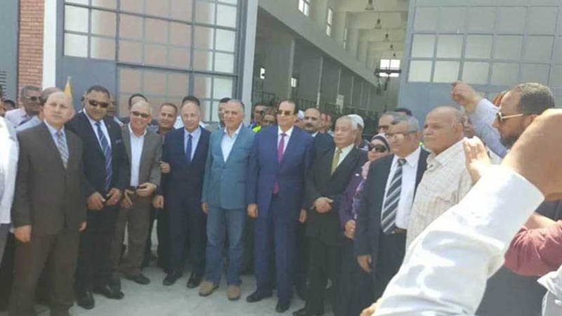 وزير الري يفتتح محطة